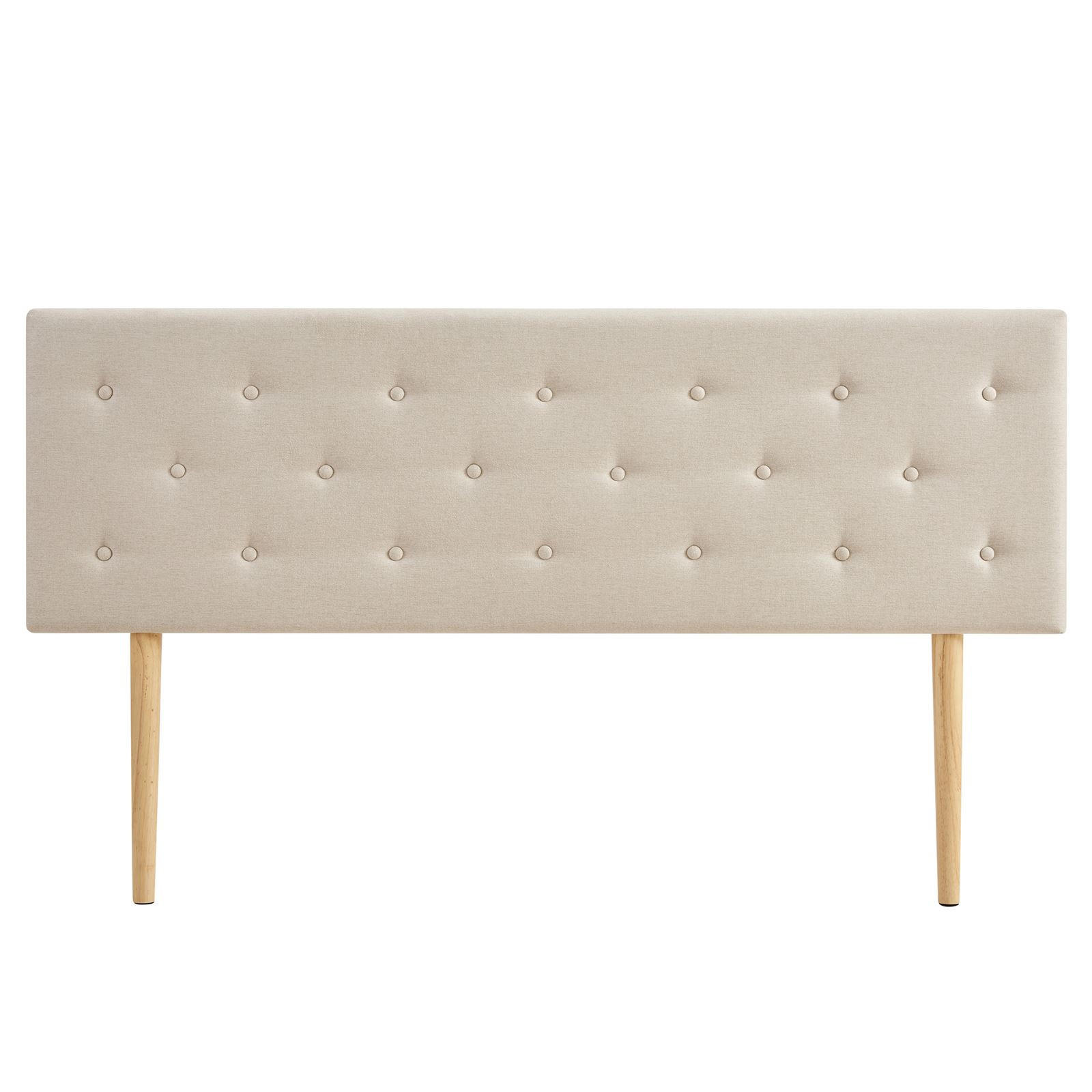 KOPFTEIL LULINE 160X190 CM - Beige, Textil (160/92/7cm) - IDIMEX