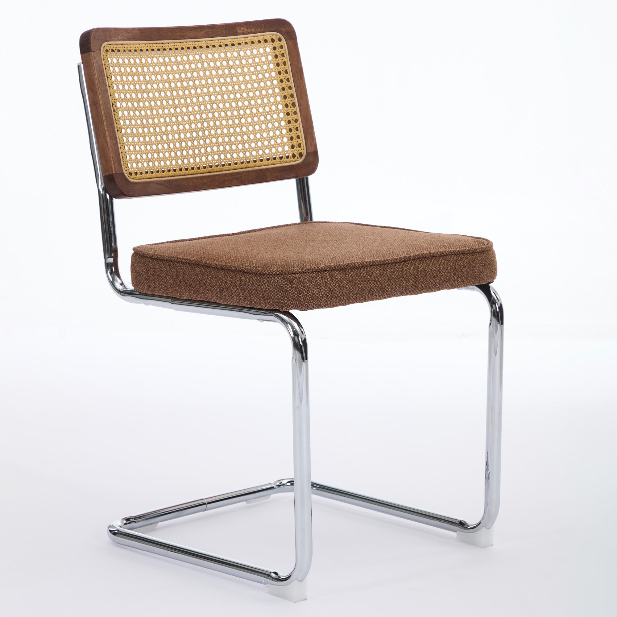 SCHWINGSTUHL DE-36300 2er-Ser mit Rattan-Rückenlehne Kaffee - Braun, Metall (47/81/59cm) - ComfortXL