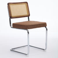 SCHWINGSTUHL DE-36300 2er-Ser mit Rattan-Rückenlehne Kaffee - Braun, Metall (47/81/59cm) - ComfortXL