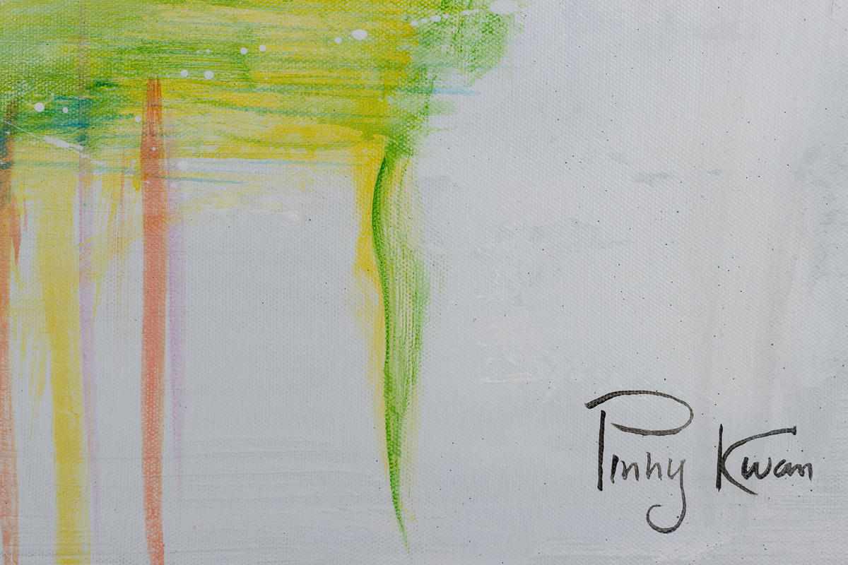 ACRYLBILD HANDGEMALT 120/60 cm - Multicolor/Grau, Holz/Textil (1.7/60cm) - KUNSTLOFT