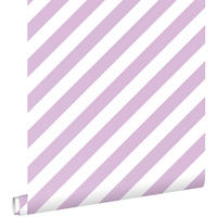TAPETE Streifen 53 cm x 10.05 m - Lila, Papier (53/1000cm) - ESTAhome