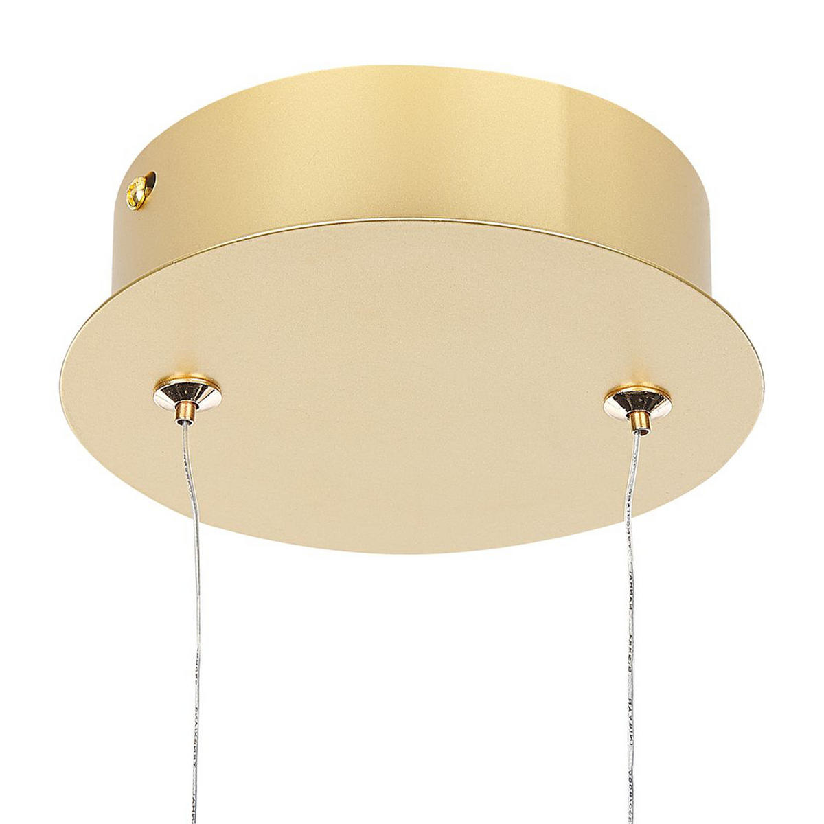 HÄNGELAMPE Fane 35x7x35 cm - Goldfarben, Metall (7/35/35cm) - Beliani