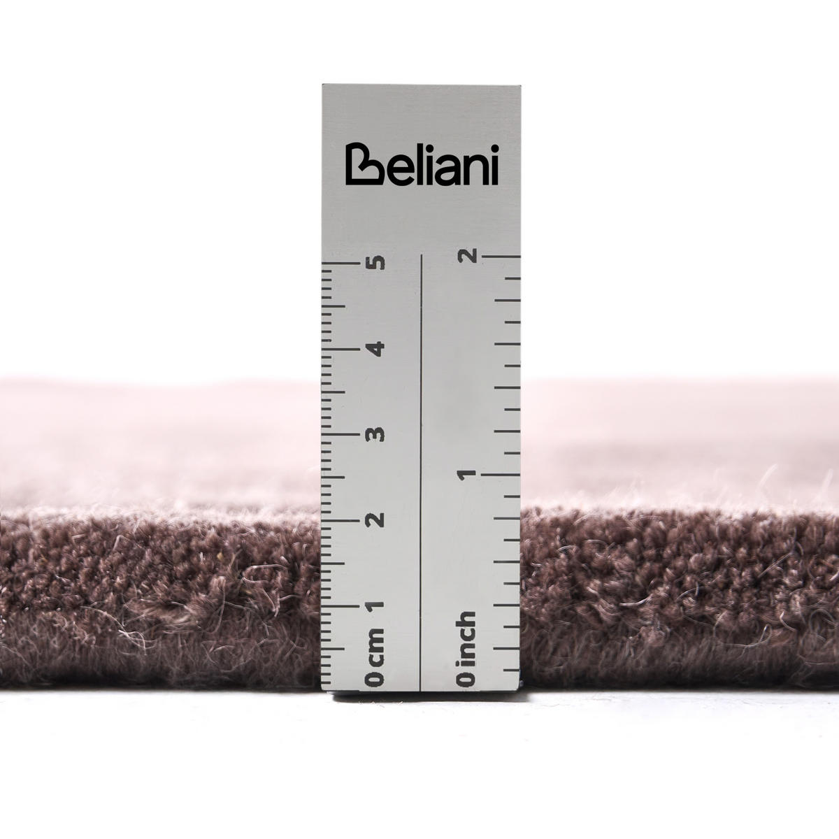 KOBEREC Tmavě hnědý 160/230 cm Vlna Nainital - tmavě hnědá, textil (160/230cm) - Beliani