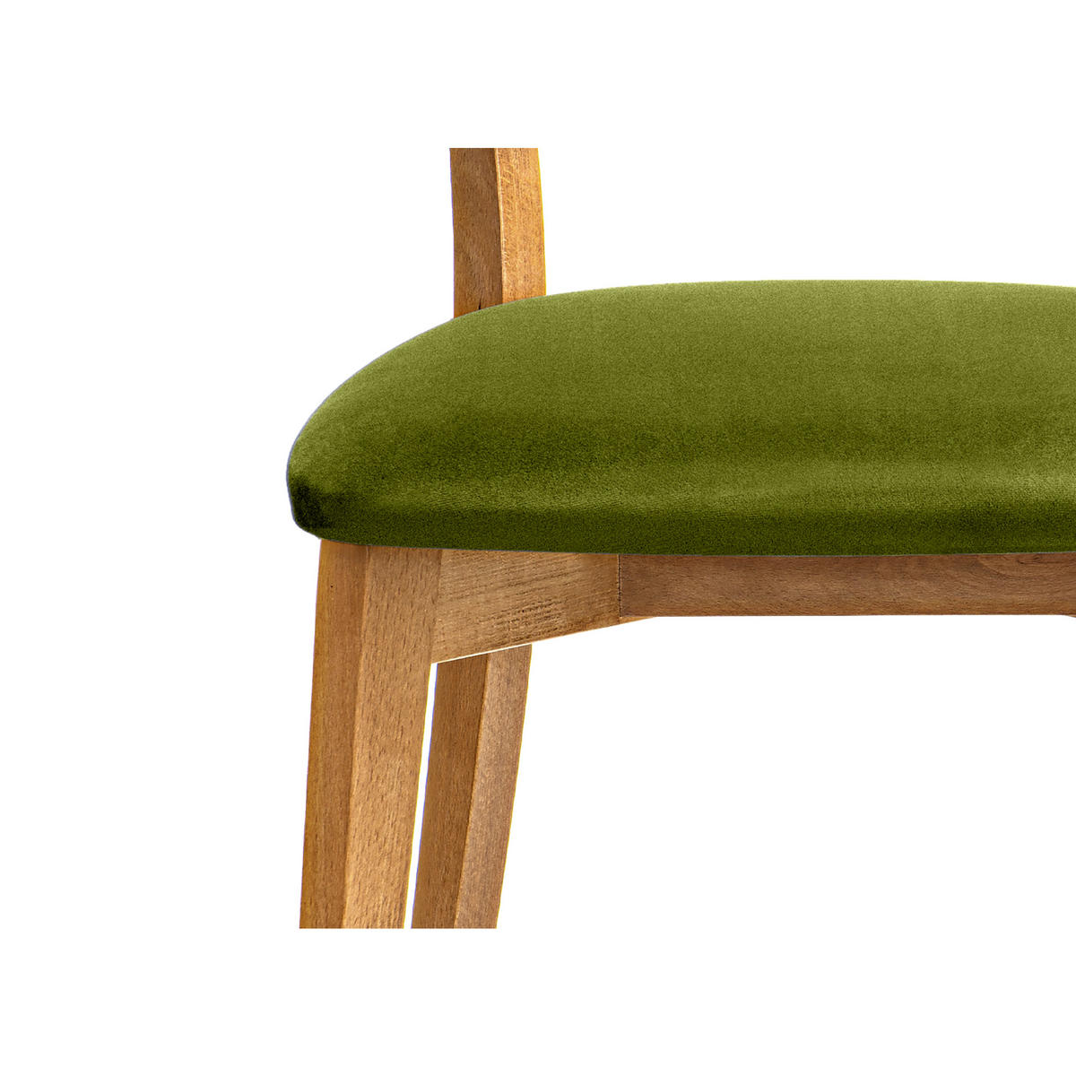 ESSZIMMERSTÜHLE LYCO (2er-Set), oliv / Eiche hell - Eichefarben/Olivgrün, Holz/Buchenholz (47/81/45cm) - KONSIMO®