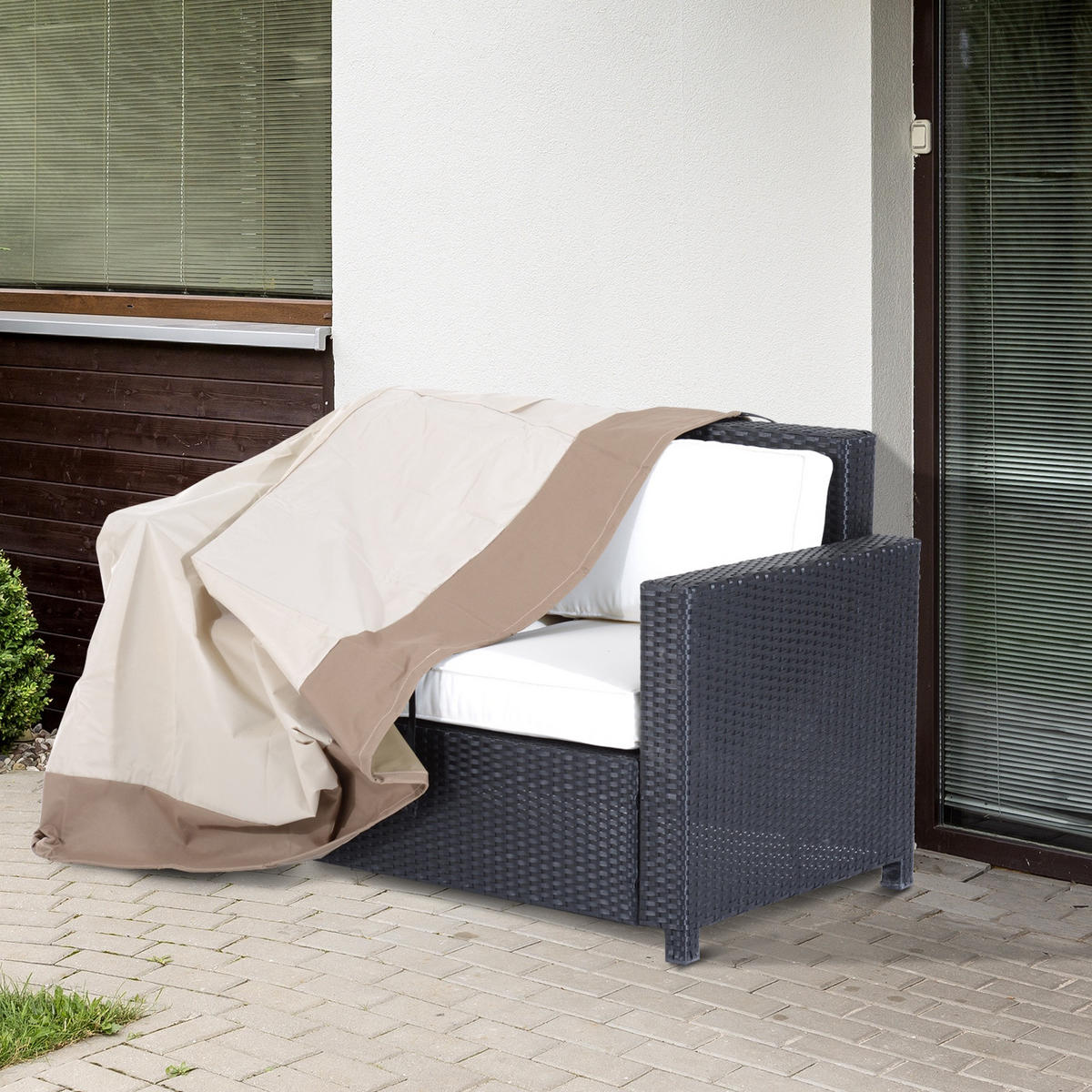 SCHUTZHÜLLE Beige und Braun 1 Stück - Beige, Kunststoff/Textil (152/79/87cm) - GiPP