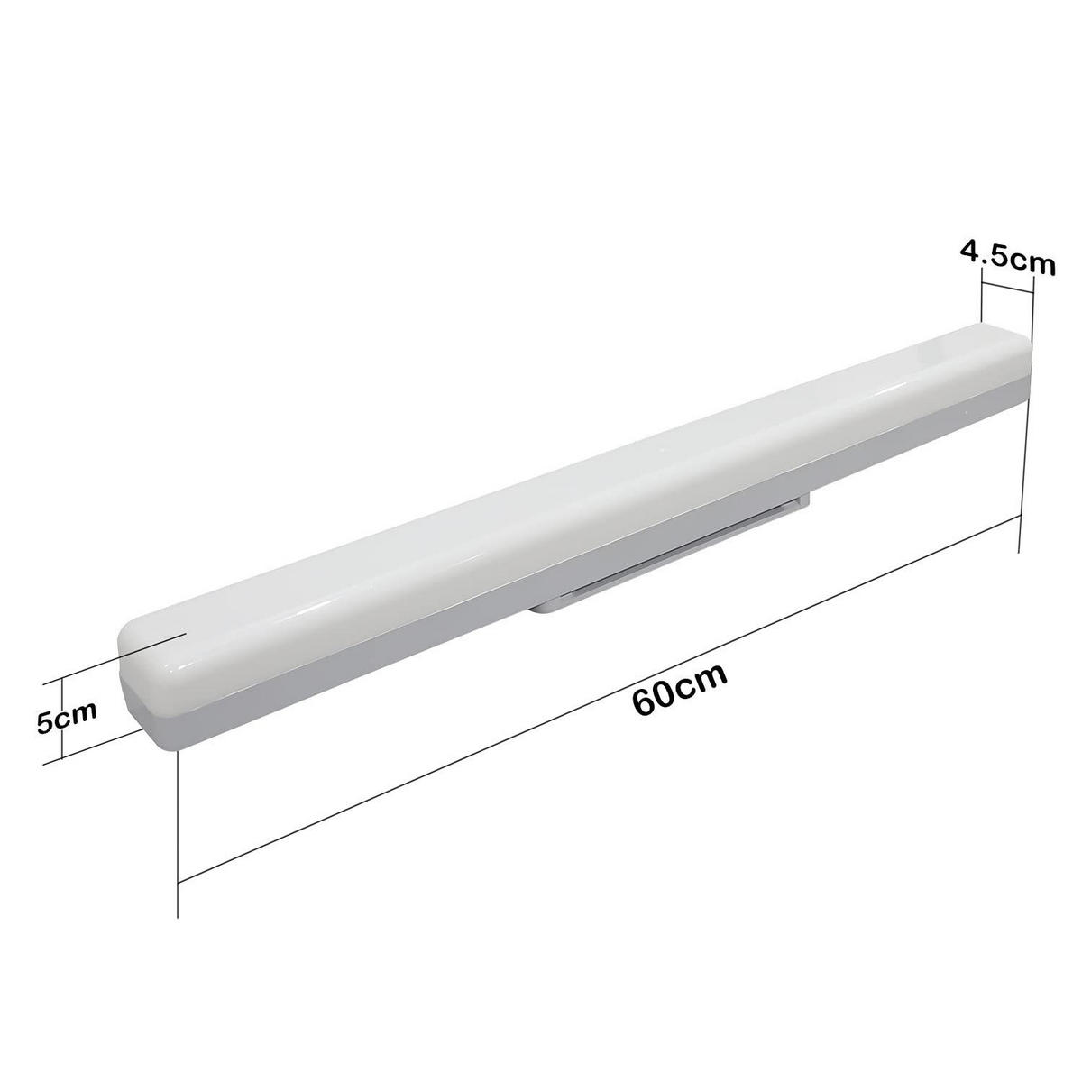 LED-DECKENLEUCHTE Aatrox 60/4.5/5cm - Weiß, Metall (60/4.5/5cm) - ZMH