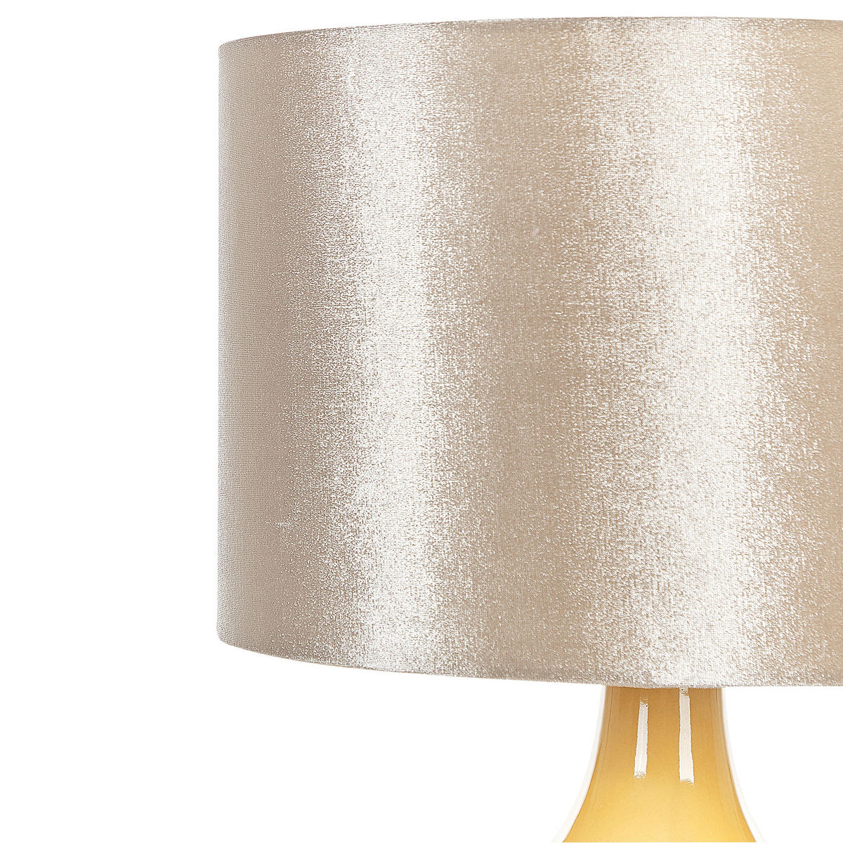 TISCHLAMPE Haddas 32/32/52 cm - Gelb, Keramik (32/32/52cm) - Beliani