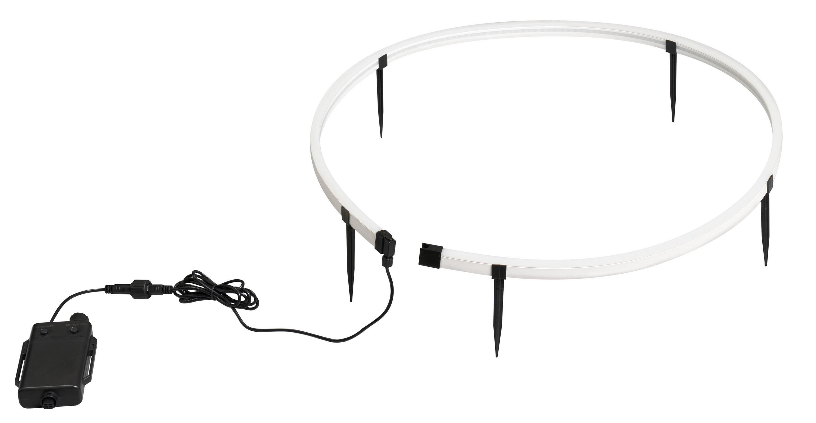 LED-PFLANZENLAMPE - flexible Topfbeleuchtung mit Akku für Innen- und Außenbereich - Weiß, Kunststoff (1.4/11.7/1.4cm) - Northpoint