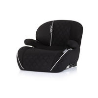 SITZERHÖHUNG Sonic schwarz Isofix, i-Size, 125-150 cm, Armlehne - Schwarz, Kunststoff (44/38/49cm) - Chipolino