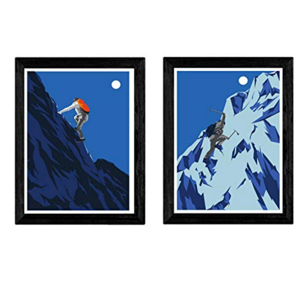 POSTER Set Mit 2 Klettern Natur A4 Rahmenlos - Klar, Papier (29.7/5/21cm) - Nacnic