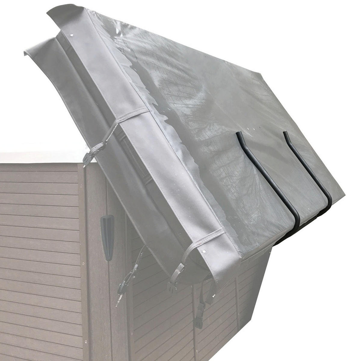 WHIRLPOOL ABDECKHILFE Abdeckhilfenkorb - Braun, Metall (243/60/80cm) - Canadian Spa Company