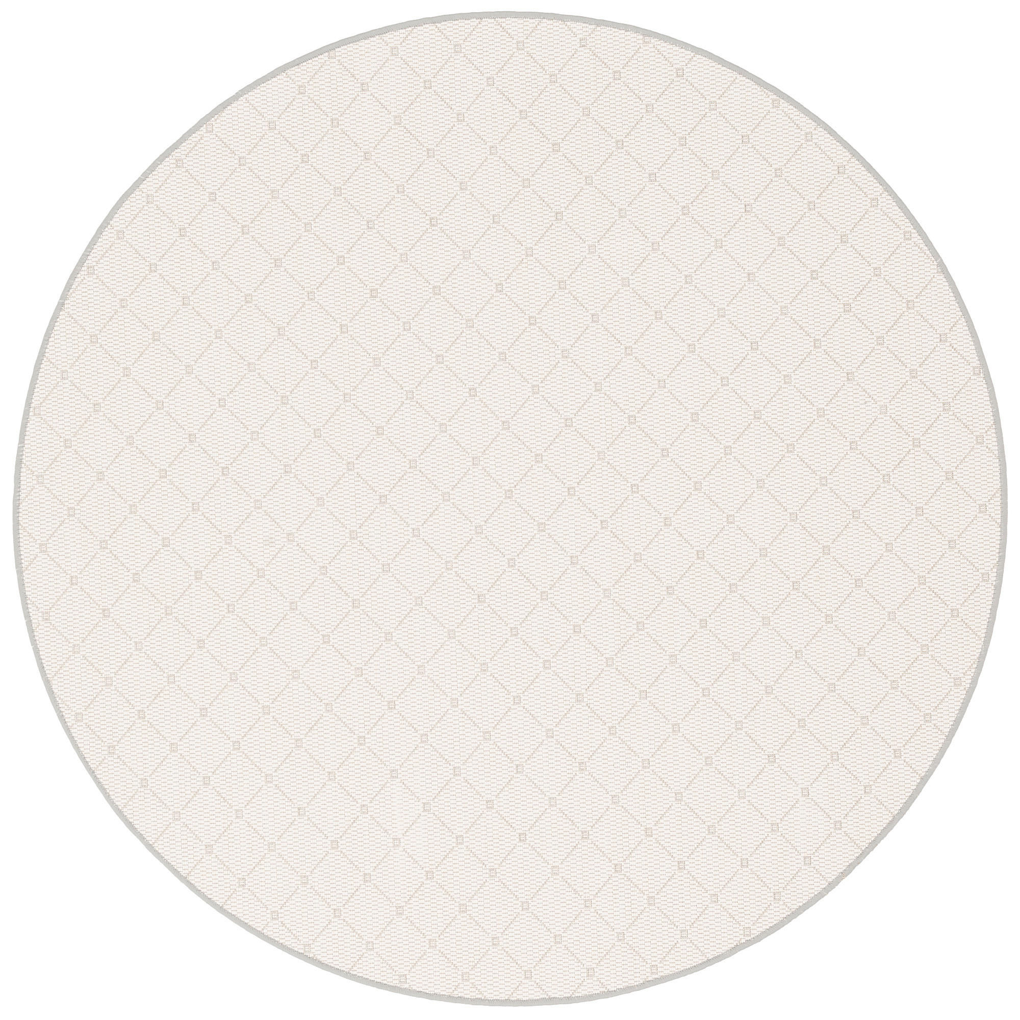IN & OUTDOOR TEPPICH OSLO TREND RUND - Hellgrau, Textil (100/100cm) - Snapstyle