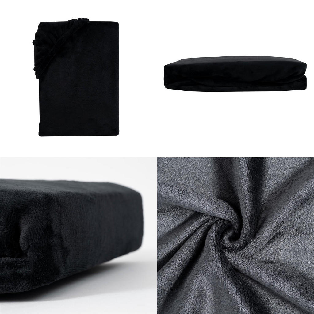 Thumbnail - Carpe Sonno Cashmere-Touch-Spannbettlaken, Schwarz, Textil, Uni, Rechteckig, 90x200 cm, Oeko-Tex® Standard 100, Schlafte...