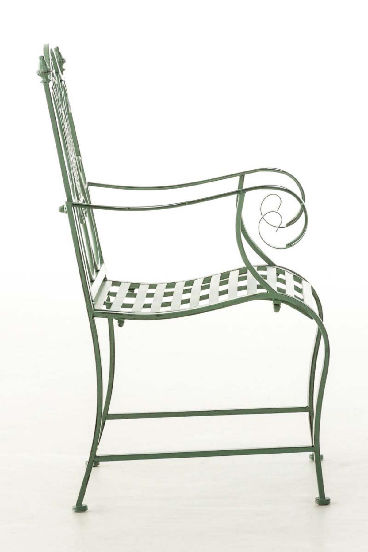 STUHL Pamela antik-grün - Grün, Metall (62/94/53cm) - TPFGarden
