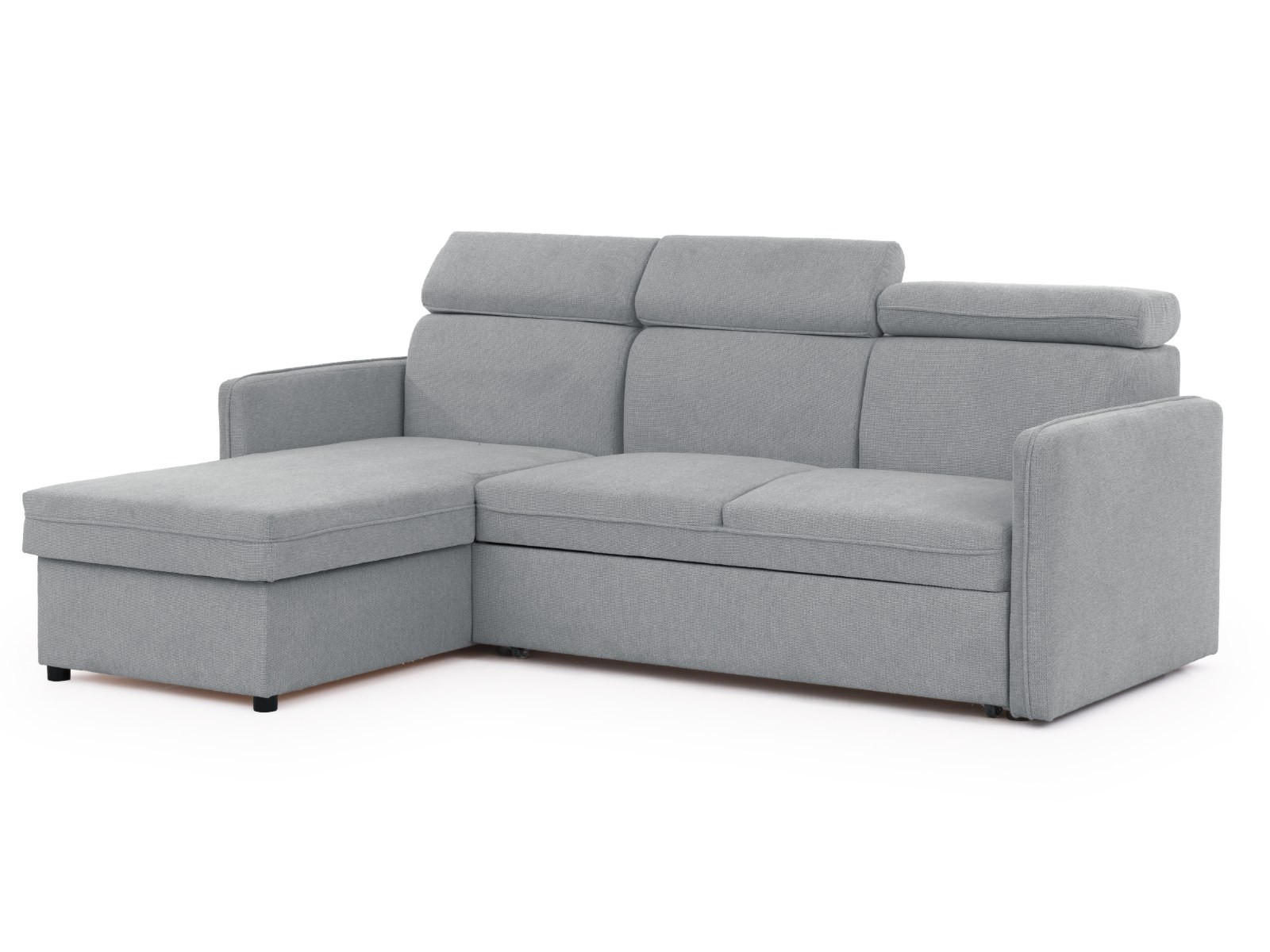 S-Style Ecksofa Grau 217x160 cm