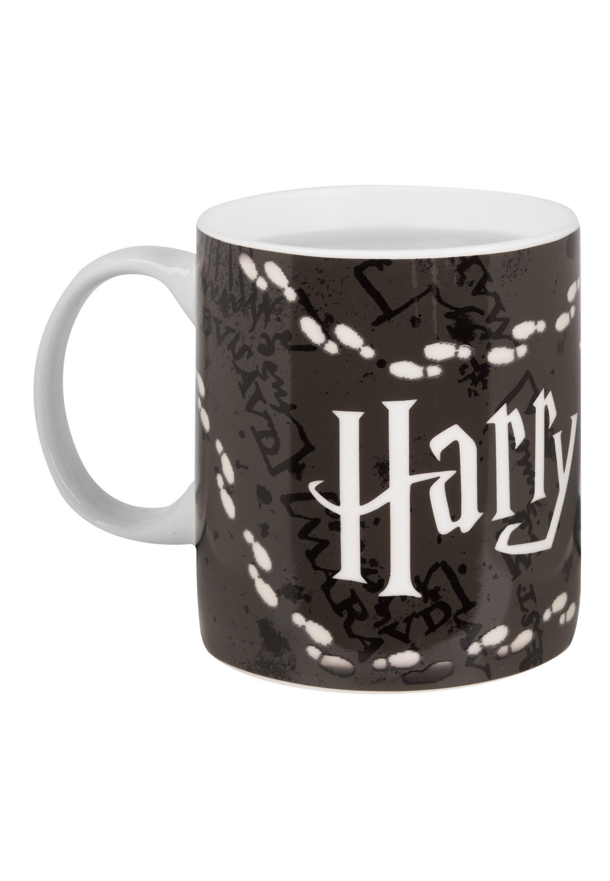 KAFFEEBECHER Harry Potter Zaubertasse Farbwechsel Marauders Map Schwarz 320 ml - Schwarz, Keramik (0.32L) - United Labels