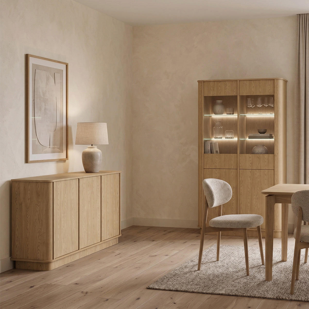 SIDEBOARD Halina Holz - Braun, Holzwerkstoff (154/81.7/40cm) - Petits-meubles