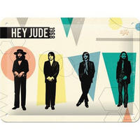 BLECHSCHILD 15/20 cm Celebrities Fab4 Hey Jude - Multicolor, Metall (20/15/0.5cm) - Nostalgic-Art