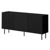 SIDEBOARD Lucca 165 3D - Schwarz, Holz/Holzwerkstoff (166/80/40cm) - MIRJAN24