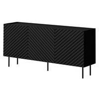 SIDEBOARD Lucca 165 3D - Schwarz, Holz/Holzwerkstoff (166/80/40cm) - MIRJAN24