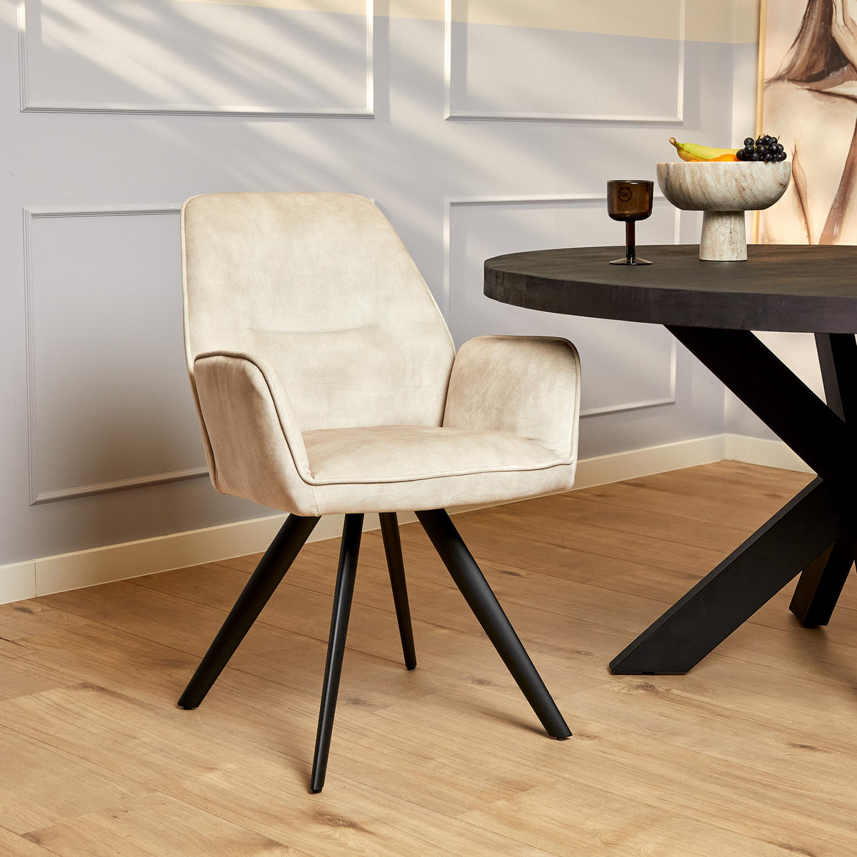 ESSZIMMERSTUHL Nova Grau 58/65/64 cm - Grau, Textil (65/64/58cm) - Starfurn