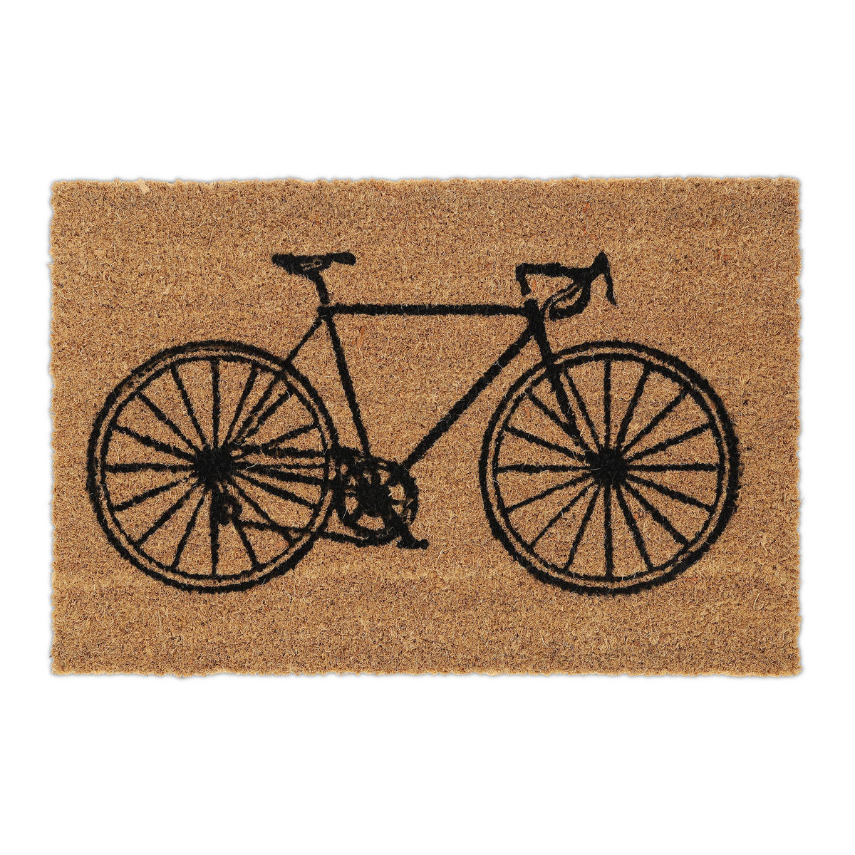 FUSSMATTE - Hellbraun, Kunststoff/Textil (60/40cm) - Relaxdays