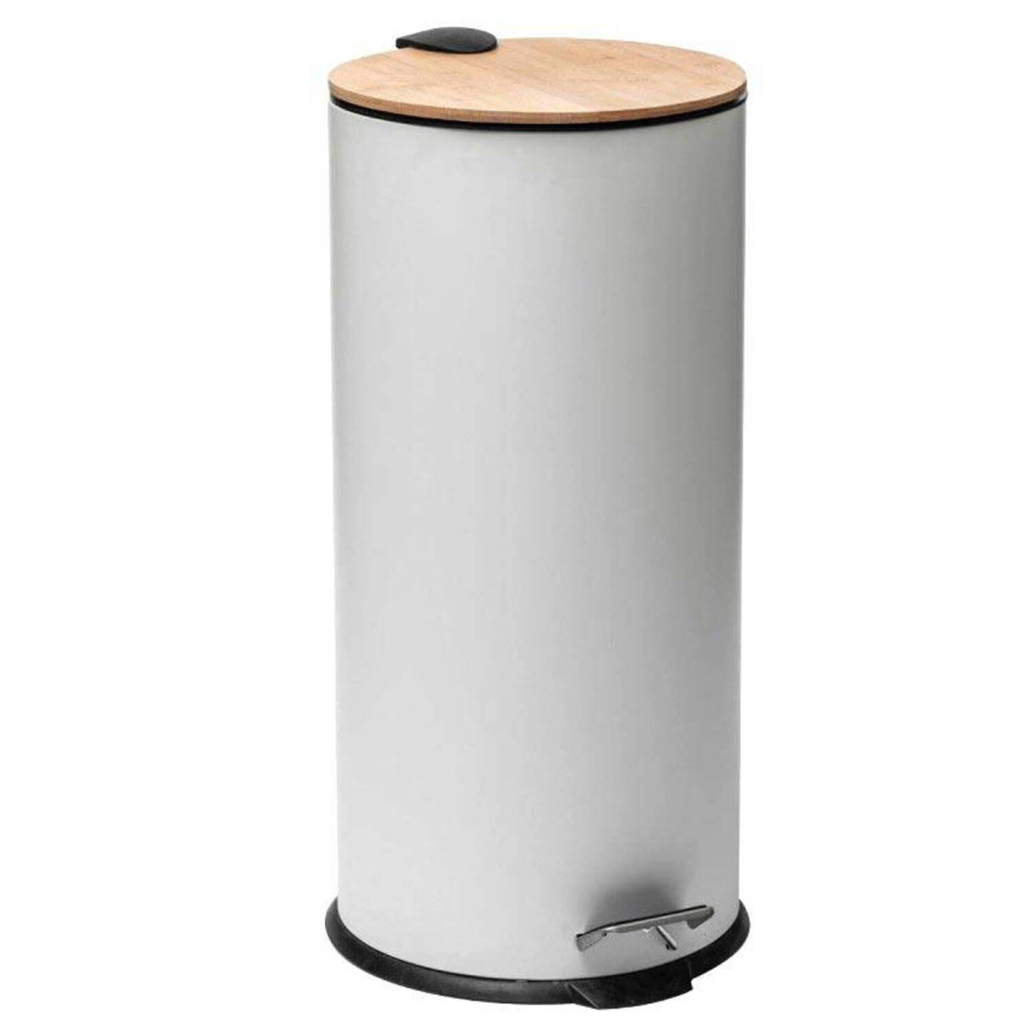 ABFALLEIMER Natureo 30 L - Weiß, Metall (29/65/29cm) - 5five Simply Smart