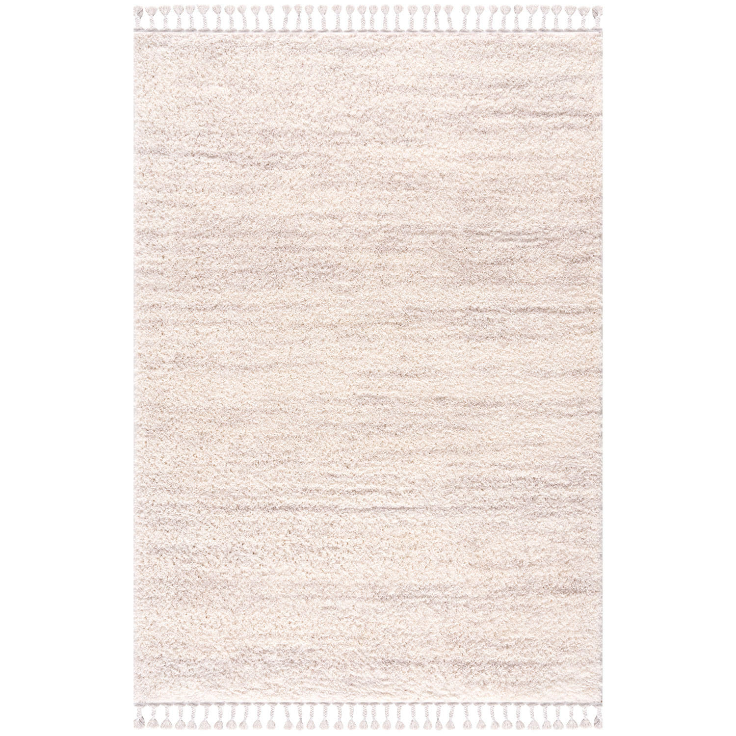 HOCHFLOR-TEPPICH Shaggy Pulpy 524 Creme 140x200 cm - Creme, Textil (140/200cm) - carpet city