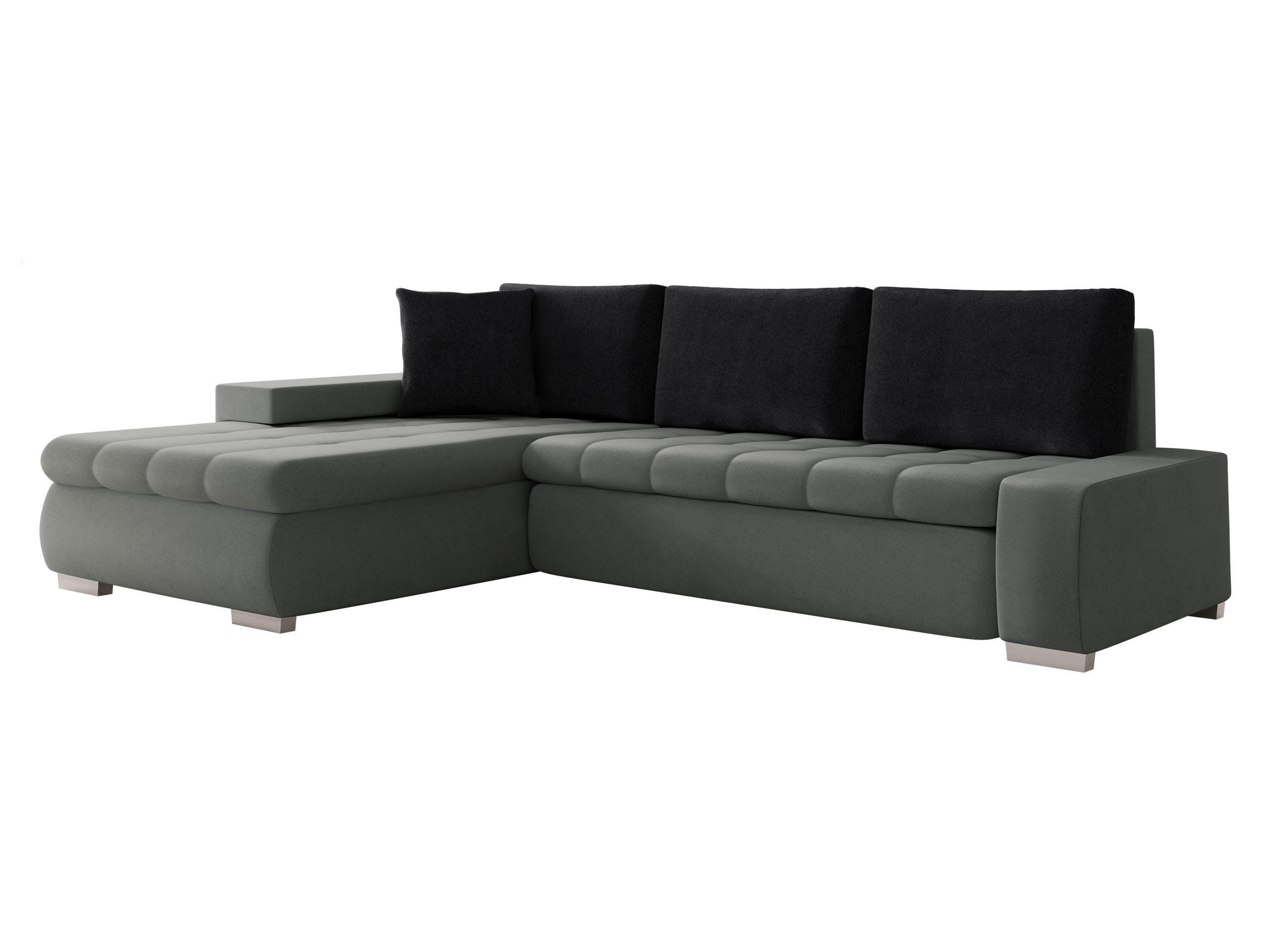 ECKSOFA Orkan Mini - Greige, Holz/Textil (265/185cm) - MIRJAN24