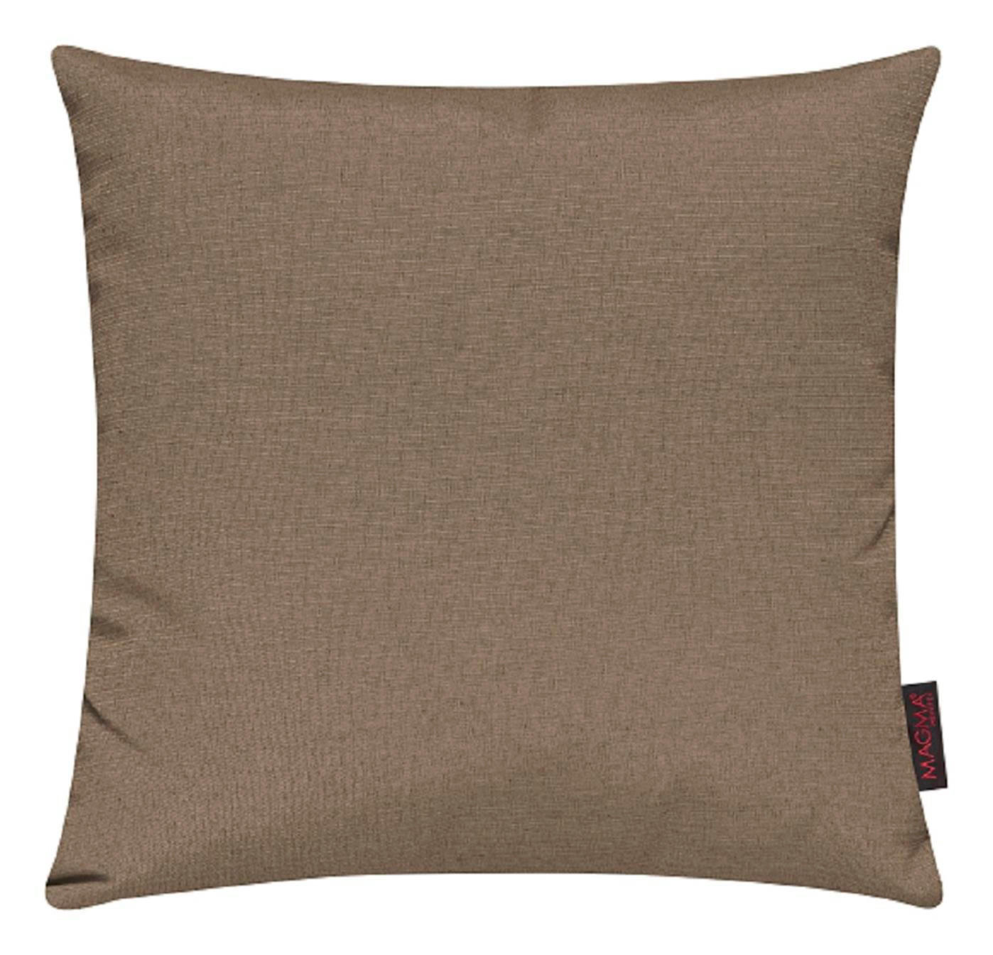 KISSENHÜLLE 2er Set Fino uni 40/40 cm - Hellbraun, Textil (40/40cm) - Magma Heimtexx