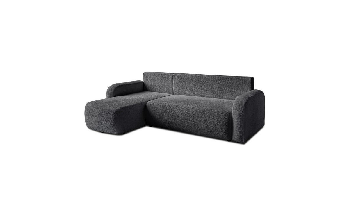 ECKSOFA PALOMA L 235/155/85 cm Coral 80 - Anthrazit, Textil (235/155cm) - Lookway