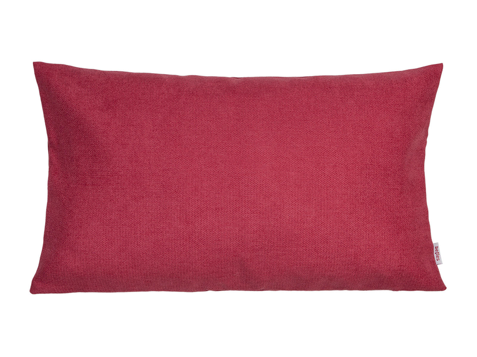KISSENHÜLLE FarbTon Chenille-Haptik himbeer-rot 50/30 cm - Rot, Textil (30/50cm) - beties Heimtextil