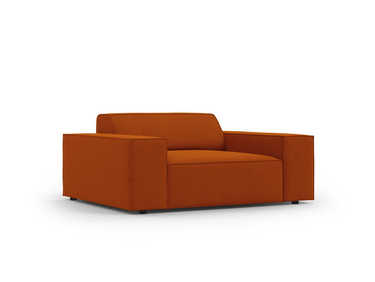 SESSEL Jodie aus strukturiertem Stoff terrakotta - Terracotta, Textil (102/70/124cm) - Micadoni