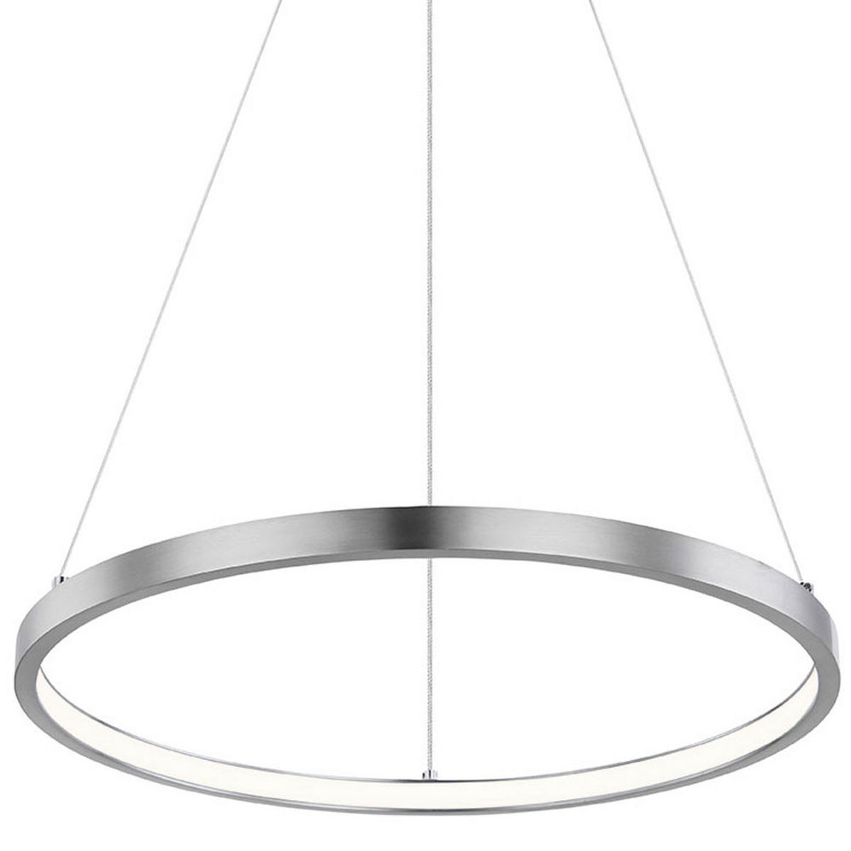 LED HÄNGELEUCHTE RALPH Silber Nickel-matt - Silberfarben, Metall (38.5/38.5/120cm) - Globo Lighting