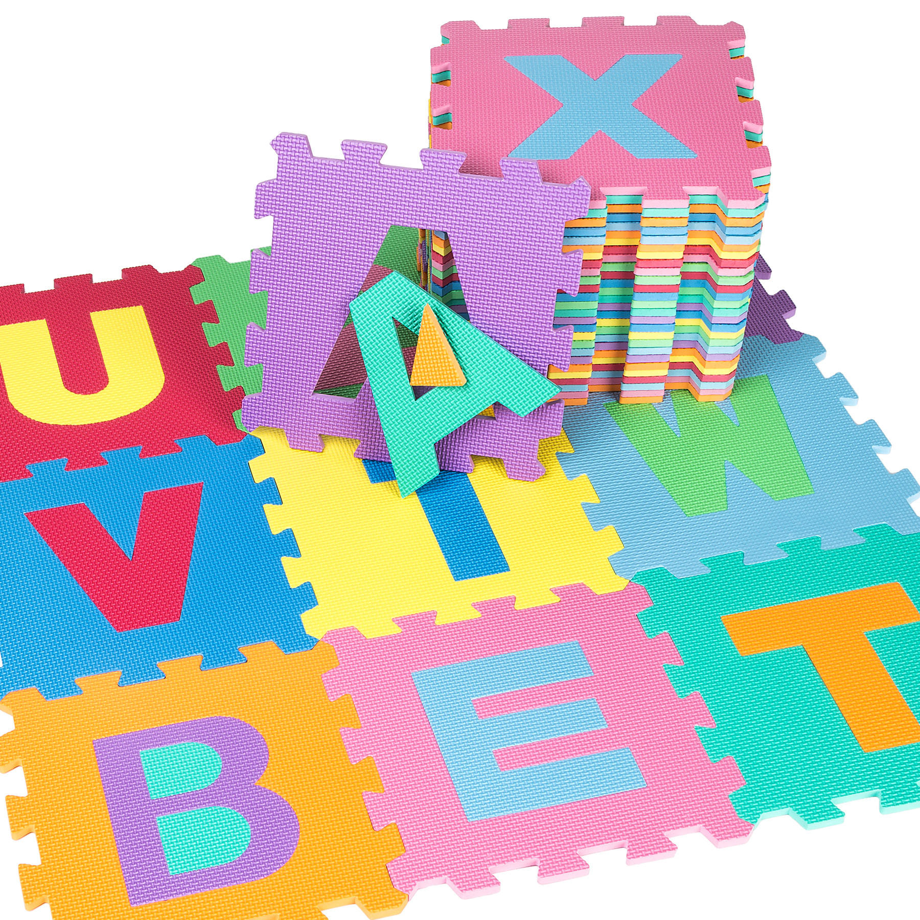 PUZZLEMATTE ,jedes Teil 31,5 x 31,5 x 1 cm,bunt - Multicolor, Kunststoff (31.5/31.5cm) - tectake