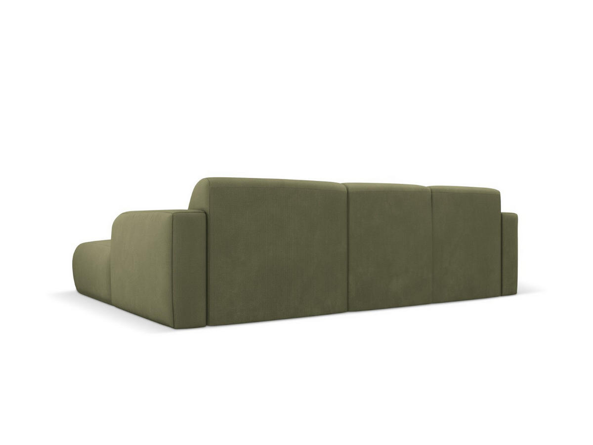 ECKSOFA rechts Molino aus strukturiertem Stoff hellgrün 4 Sitzplätze - Hellgrün, Textil (170/250cm) - Micadoni
