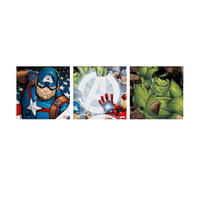 LEINWANDBILDER 3er-Set | Marvel Avengers - 3x 30x30cm - Multicolor, Holzwerkstoff (90/30cm) - Marvel