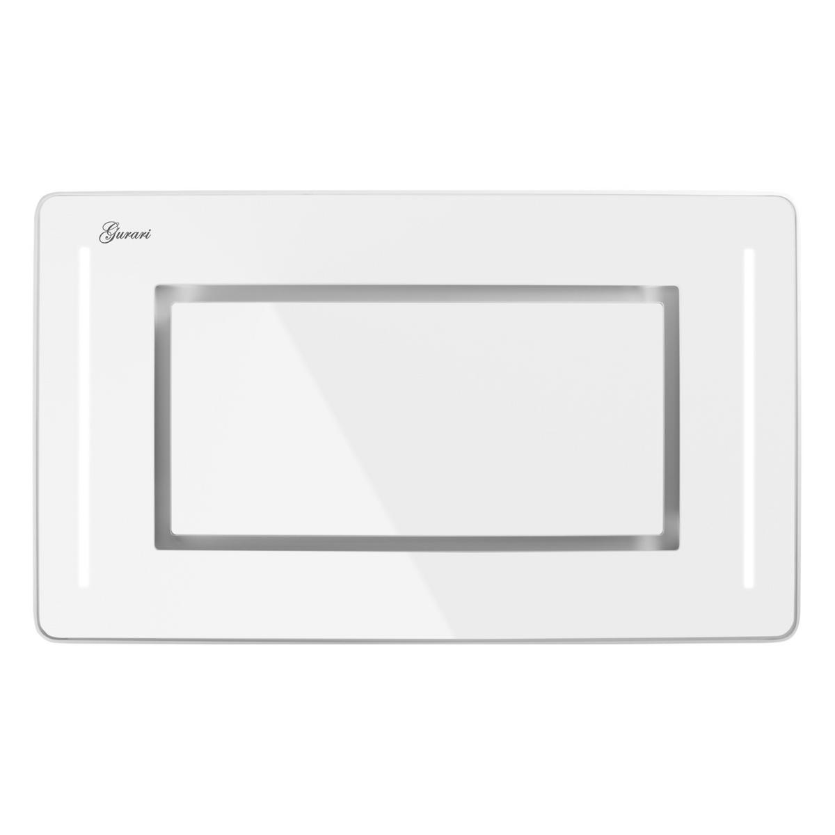 DUNSTABZUGSHAUBE-DECKENHAUBE GCH 790 WH Diamond 90 cm Wei& Umluft 850 m³/h - Weiß, Glas/Metall (89.5/17/53cm) - Gurari