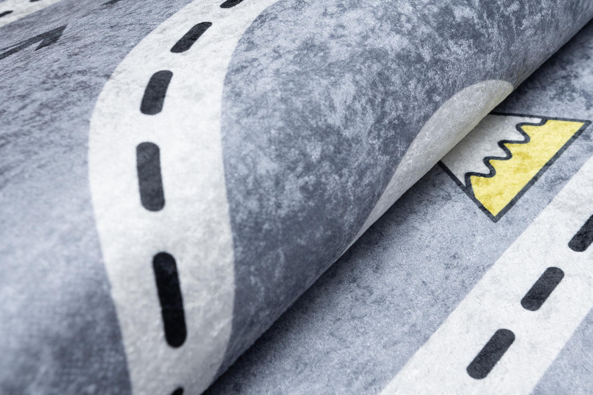 TEPPICH EMMA Grau 140/200 cm - Grau, Kunststoff (140/200cm) - Tapiso