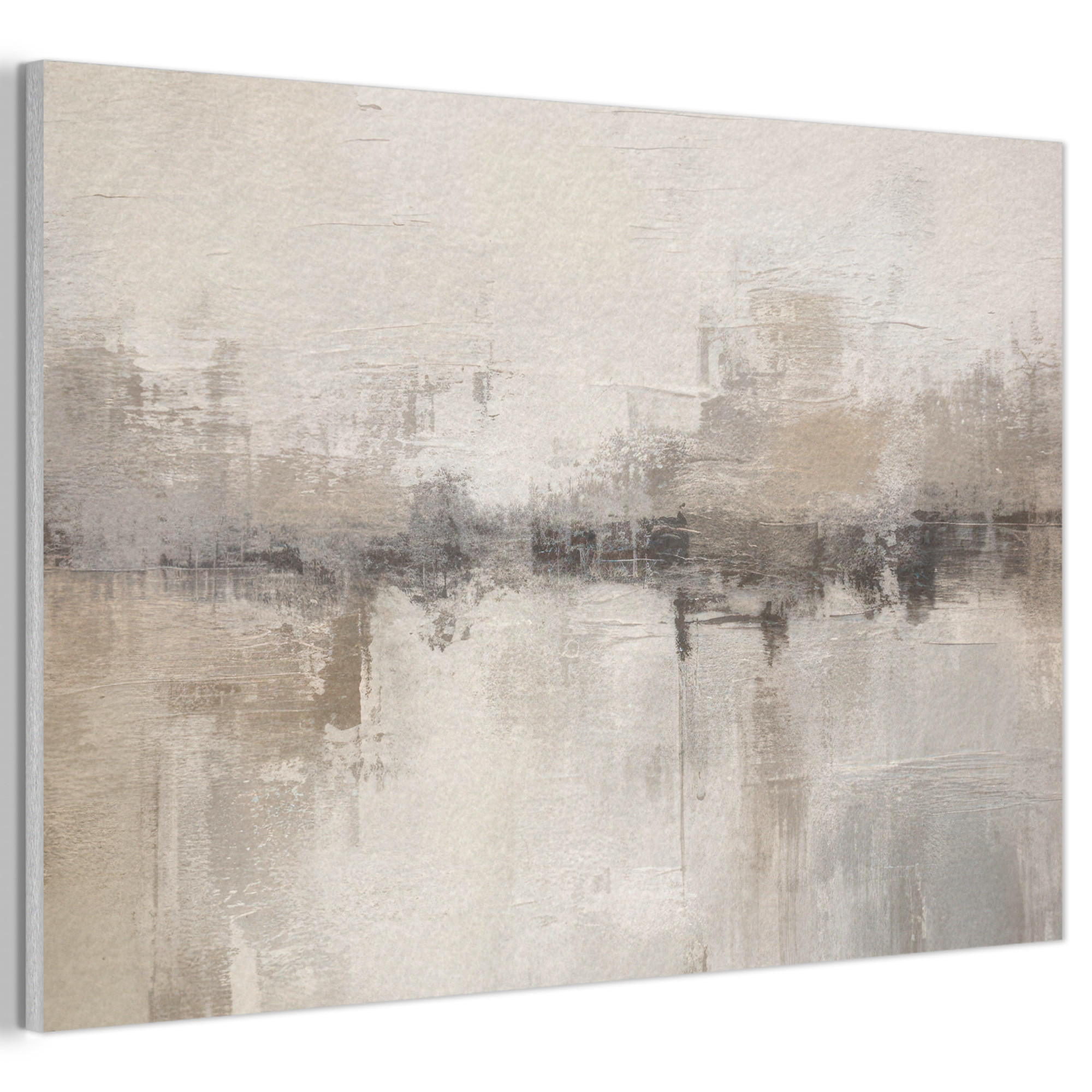 AKUSTIKBILD Moderne Kunst - Abstrakt - Beige Akustikpaneele 90x60 cm - Beige, Kunststoff (90/60/0.9cm) - MuchoWow