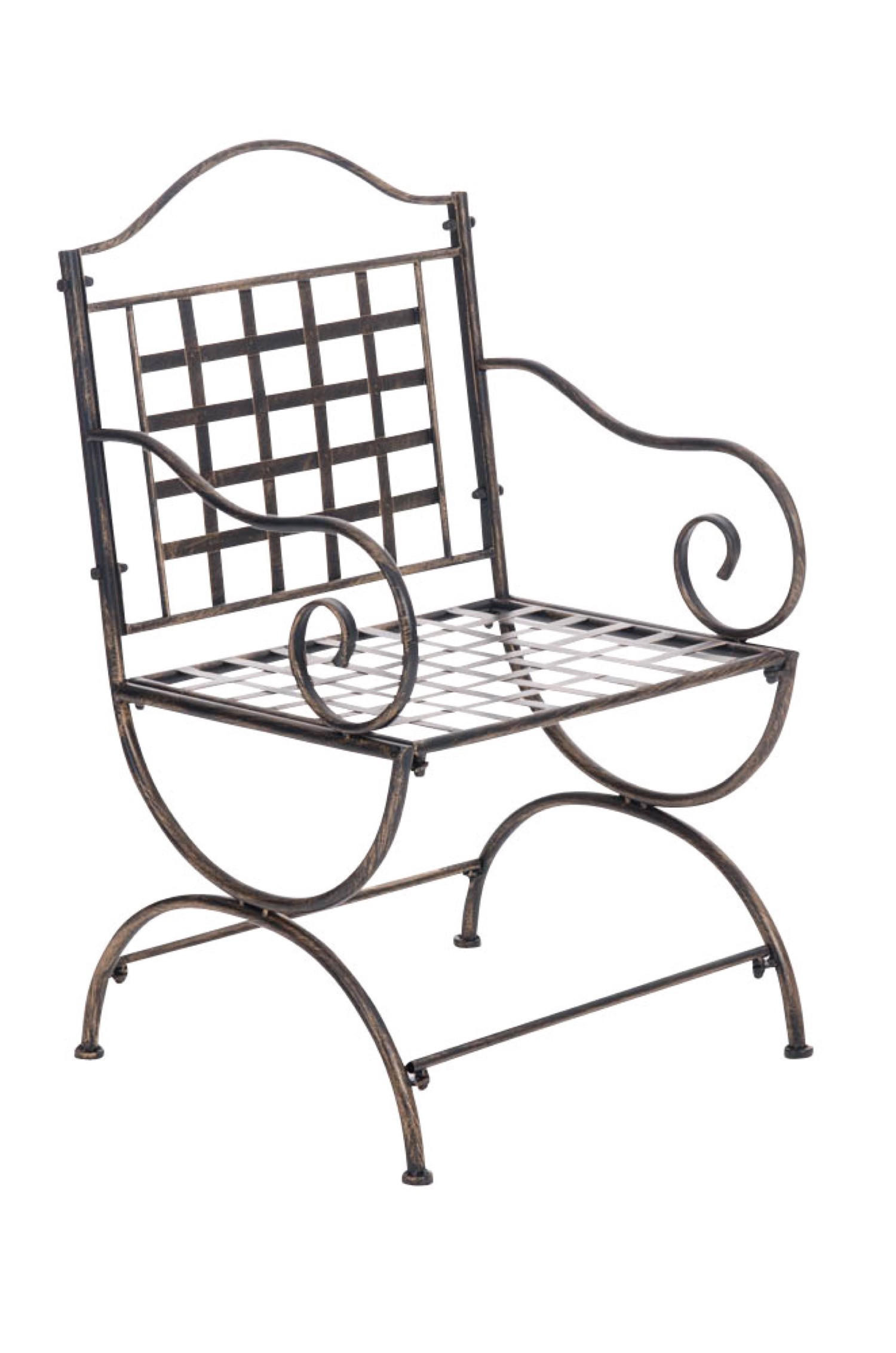 GARTENSTUHL Loma bronze - Braun, Metall (56/53/92cm) - TPFGarden