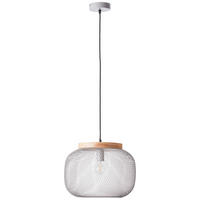 PENDELLEUCHTE Giada 99111/40 - Grau, Holz (39/39/113cm) - Brilliant