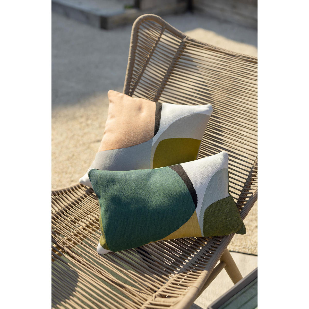 OUTDOOR-KISSEN Leana mokka 45 x 45 cm - Braun, Textil (45/45cm) - Vivaraise