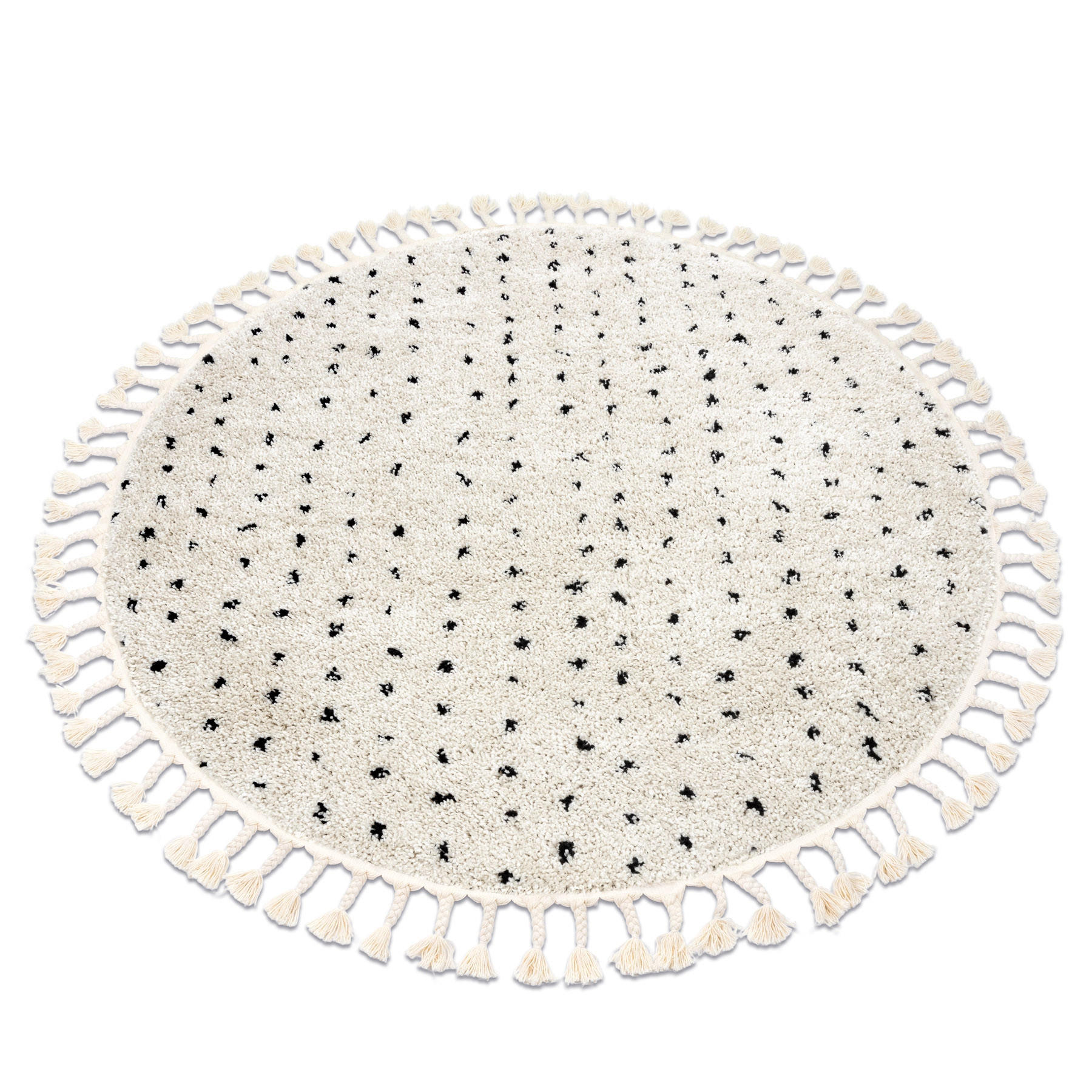 rugsX Teppich Creme 160x160 cm