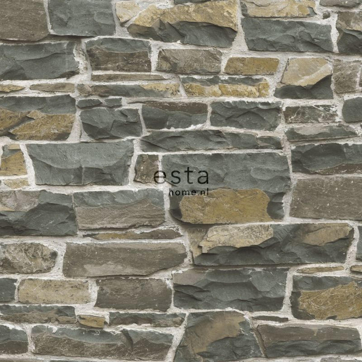 TAPETE Stein-Optik 53 cm x 10.05 m - Braun, Papier (53/1000cm) - ESTAhome