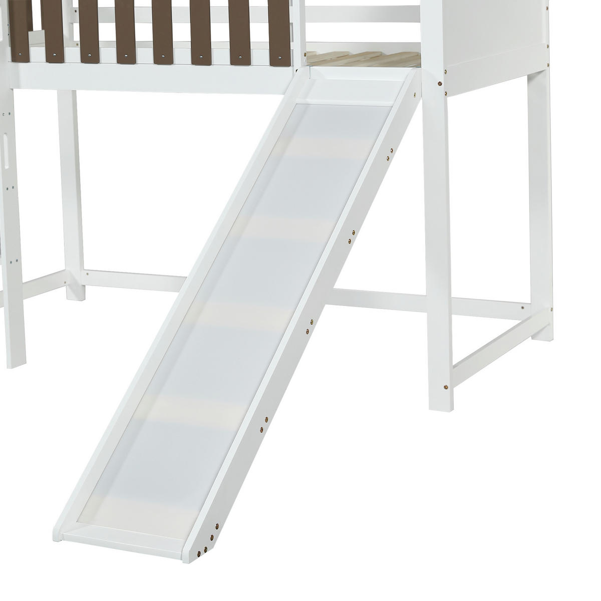 HOCHBETT 90/200 cm Weiß, Walnuss - Weiß, Holz/Holzwerkstoff - Raumix