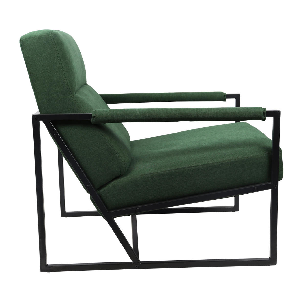 LOUNGESTUHL CHRIS - Grün, Textil (66/77/82cm) - SVITA