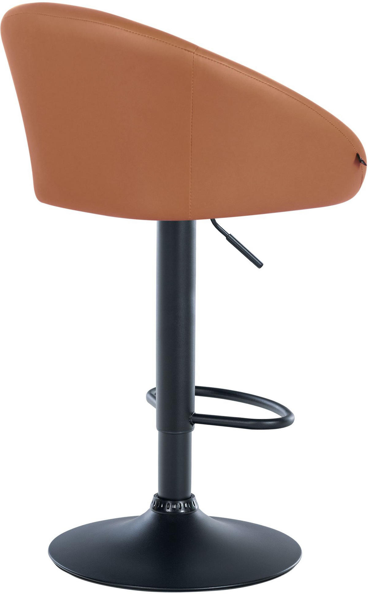 BARHOCKER Lederlook hellbraun - Hellbraun, Textil (55/86/51cm) - CLP