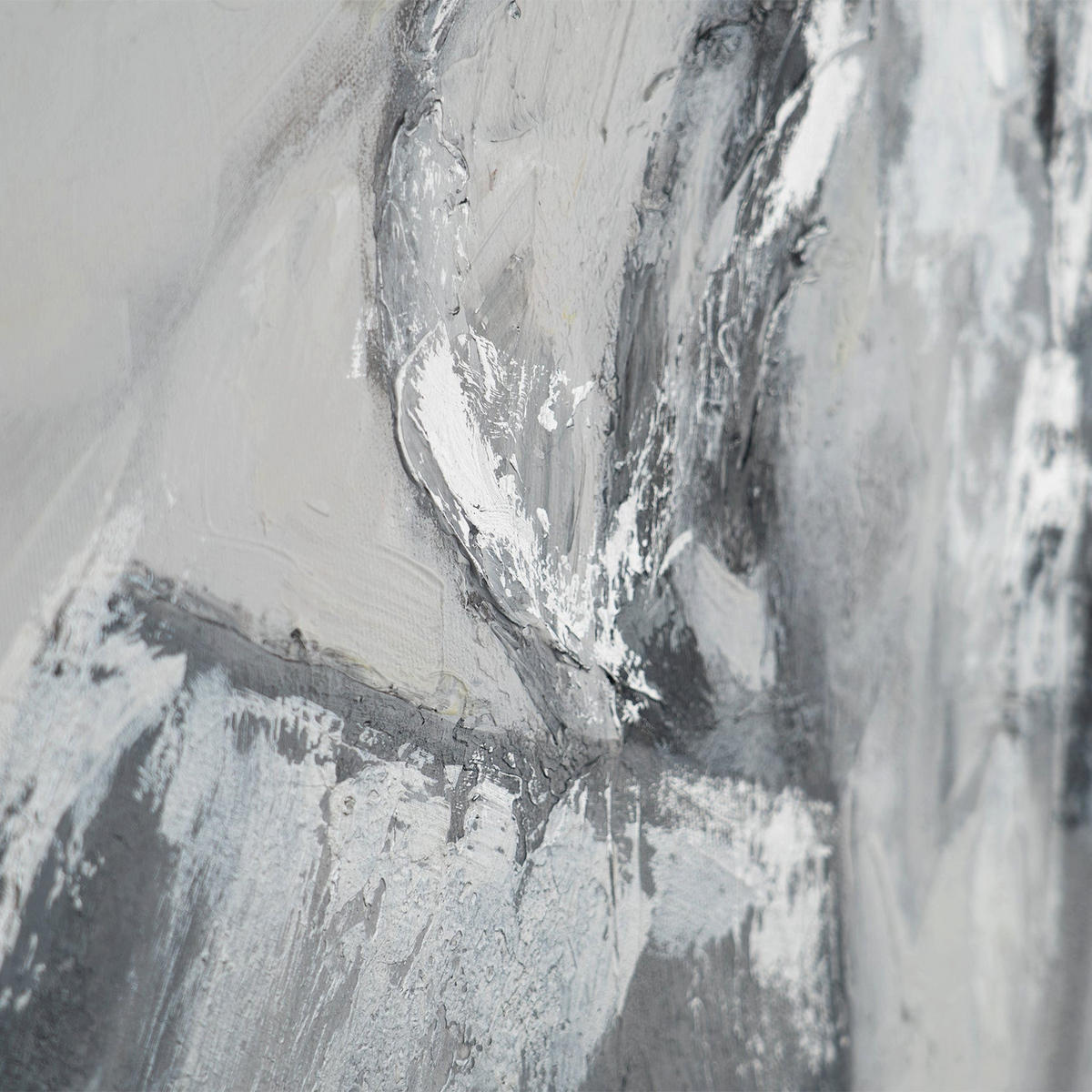 GEMÄLDE Kontrastreiche Reflexionen Schattenfugenrahmen Schwarz 140x100 cm - Schwarz, Holz (140/100cm) - YS-art gallery