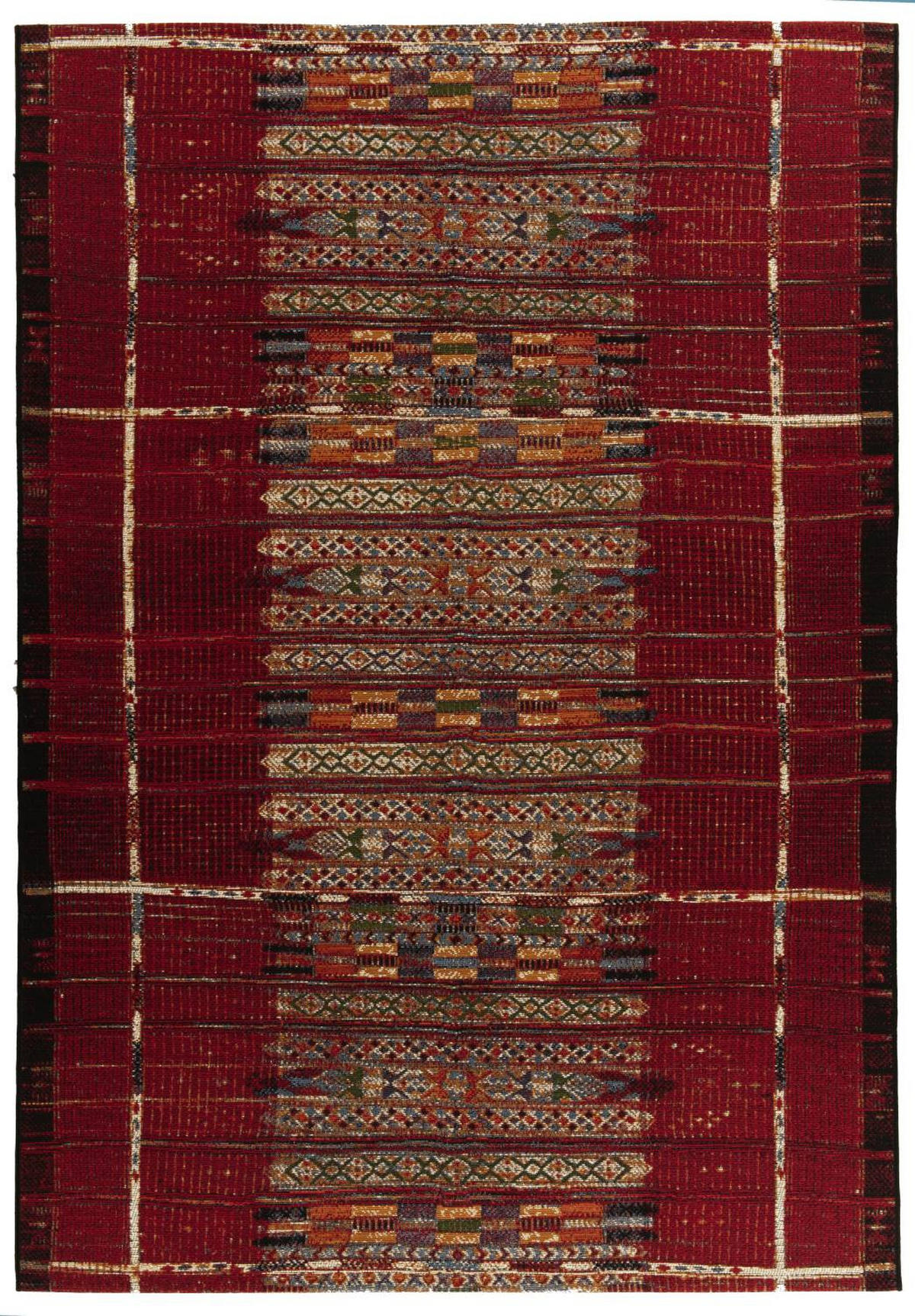 OUTDOORTEPPICH Aurora 80x165 cm - Rot, Textil (80/165cm) - Gino Falcone